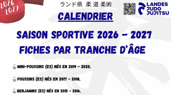 Saison Sportive 2026-2027 @LandesJudoJujitsu